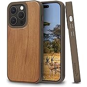 Photo 1 of Bio & Wooden Case for iPhone 14 Pro Case Wood,Made from Plants,100% Biodegradable Cover with Natural Wood Grain,Eco-Friendly and Compostable,6.1",2022