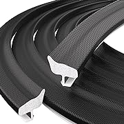 Photo 1 of 26Ft Door Weather Stripping Door Seal Strip,Soundproofing Door Sealers for Door Frame,Foam Kerf Weatherstripping for Doors/Windows Insulation,Card Slot Installation Seals Large Gap Blocker, Black