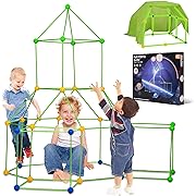 Photo 1 of Fort Building Kit Glow in The Dark Kids Fort 150 PCS DIY Crazy Forts Build a Fort Educational STEM Construction for Indoor & Outdoor 4-8 Kids Gift