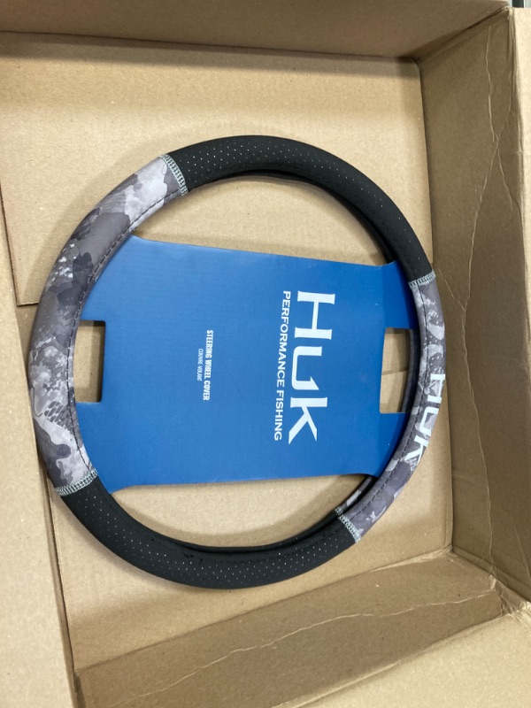 Photo 1 of HUK Fishing Steering Wheel Cover Refraction Storm