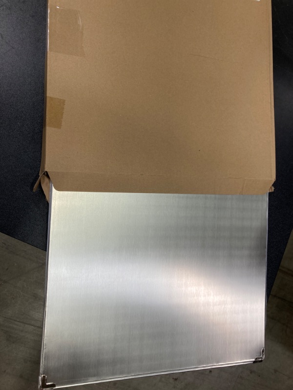 Photo 1 of 2 Pieces Grease Splatter Guard 2 Sided Foldable Stainless Steel Splatter Guard Oil Splash Guard for Grease Stainless Steel Backsplash for Stove Frying Pan Splatter Guard (15.7" X 15.7")
