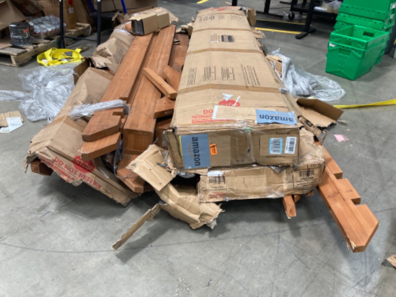 Photo 1 of ** ALL THREE BOXES ARE HERE BUT UNSURE IF ALL PIECES FOR EACH BOX IS THERE **
Backyard Discovery Beaumont 14x12 ft All Cedar Wood Pergola, Durable, Quality Supported Structure, Snow and Wind Supported, Rot Resistant, Backyard, Deck, Garden, Patio, Outdoor