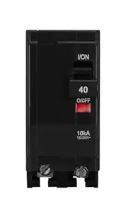 Photo 1 of 240CP 40 Amp 2 Pole Circuit Breaker, Compatiable with Double Pole 40 Amp Breaker, 120/240V 10kA, Plug-in Mounting, with Visiual Indicator
