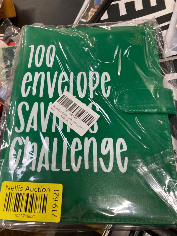 Photo 2 of 100 Envelope Challenge Binder Money Saving Challenge Binder Easy and Fun Way to Save $5,050 Savings Challenges Budget Book Binder with Cash Envelopes for Budget Planner & Saving Money (Green)