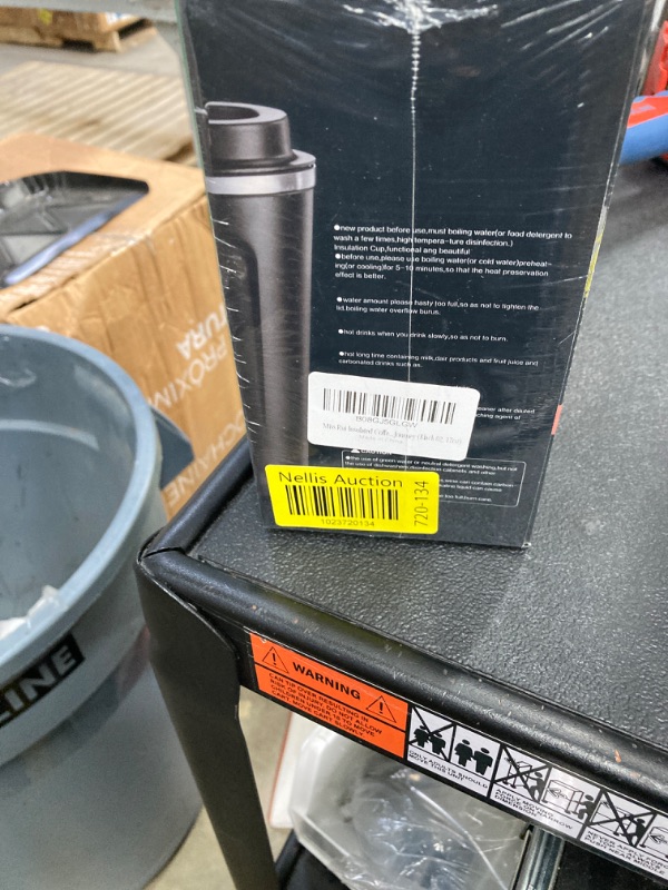 Photo 1 of Miss Rui Coffee Travel Mug 17oz, Double-Walled Vacuum Heat Insulation Coffee Cup Stainless Steel Reusable Insulated Cup for Hot Iced Drinks Black Black 02 17oz