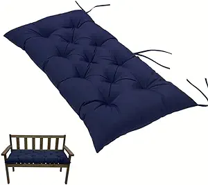 Photo 1 of (2PACK)SEAHOME Indoor/Outdoor Bench Cushion,Waterproof Swing Seat Cushion,Outdoor Chair Cuhion,for Lounger Garden Furniture Patio Loveseat (47.2'' x 19.7'', Navy)
