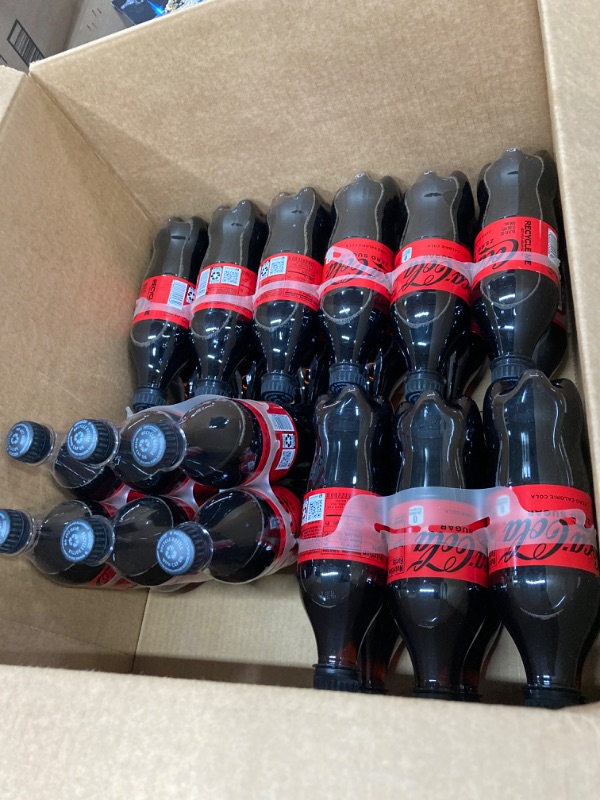 Photo 2 of (4PACK) Coke Zero Sugar Diet Soda Soft Drink, 16.9 fl oz, 6 Pack