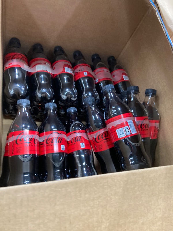 Photo 1 of (4PACK) Coke Zero Sugar Diet Soda Soft Drink, 16.9 fl oz, 6 Pack