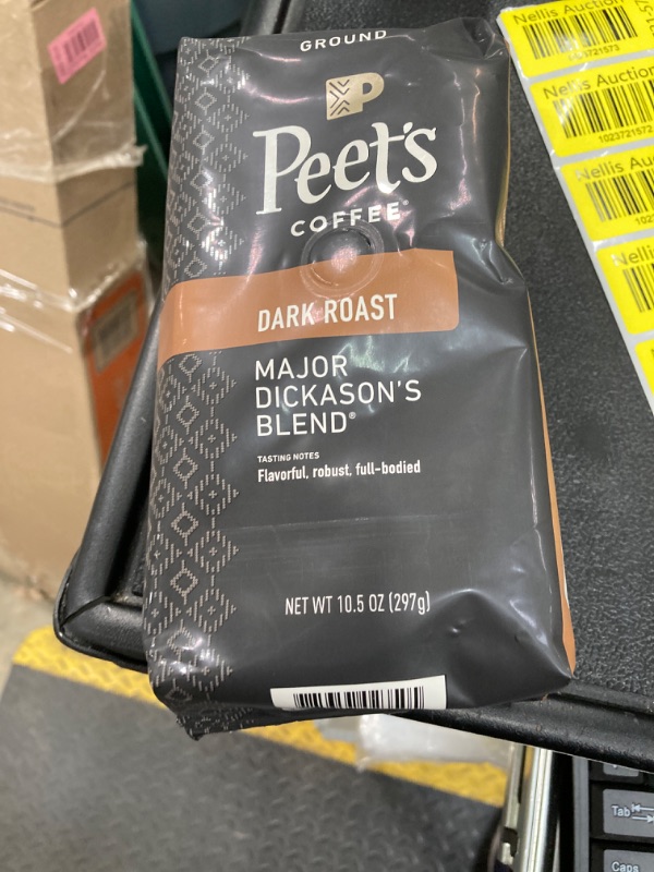 Photo 2 of ***FRESHEST BY 6/11/2024*** Peet's Major Dickason's Blend Ground Dark Roast Coffee, 10.5 oz Bag Major Dickason's Blend 10.5 Ounce (Pack of 1)