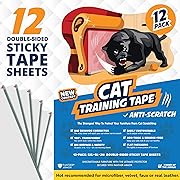 Photo 1 of Panther Armor Cat Scratch Deterrent Double Sided Anti Scratching Sticky Tape - Furniture Protector and Cat Training Tape - Couch Corner Protector for Cats (12-Pack)