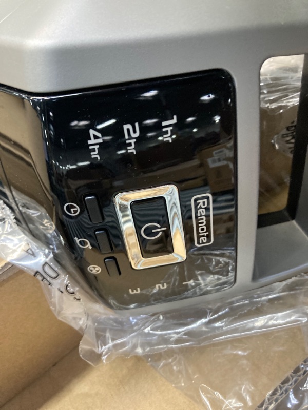 Photo 1 of does not turn on only for part  Oscillating High Velocity Tower Fan, Remote Control, Timer, 3 Powerful Speeds, for Garage, Basement and Gym, 35" Silver and Black, U35115, Large