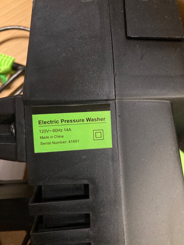 Photo 4 of ***USED, MISSING PARTS*** PowRyte Electric Pressure Washer, Foam Cannon, 4 Different Pressure Tips, Power Washer, 3800 PSI 2.4 GPM