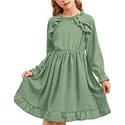 Photo 1 of 
Girls Ruffle Neckline Swiss Dot Flowy Keyhole Back Outfit Autumn Green Long Sleeve Aline Dress 11-12 YearsGirls Ruffle Neckline Swiss Dot Flowy Keyhole Back Outfit Autumn Green Long Sleeve Aline Dress 11-12 Years size xl 