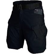 Photo 1 of Men's Water-Resistant Tactical Shorts Outdoor Cargo Lightweight Quick Dry Breathable Hiking Fishing Short NO Belt SIZE 34