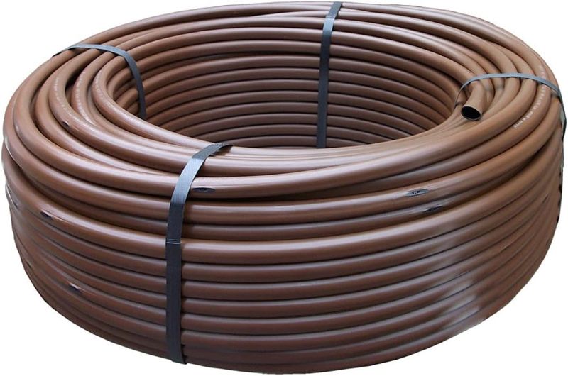 Photo 1 of 1/2 in. (0.600 in. I.D. x 0.700 in. O.D.) x 500 ft. Brown Blank Poly Tubing for Drip Irrigation