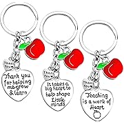 Photo 1 of 3PCs Teacher Gifts for Women Teacher Keychain Teacher Appreciation Gifts thank You Gifts for Teachers