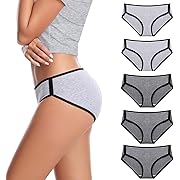 Photo 1 of Cotton Underwear for Women, Cheeky Hipster Panties, Seamless Women's Underwear Pack size s