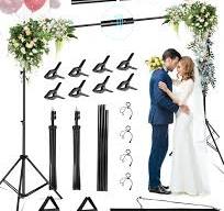 Photo 1 of 
RELOIVE Background Stand, 7ft Height x 10ft Wide Adjustable Photo Backdrop Stand Kit with Carry Bag