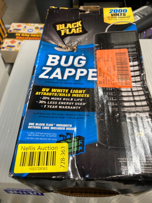 Photo 1 of Black Flag 2000 Volt Electronic Plug in Bug Zapper Insect Killer with Half Acre Coverage Includes Mosquito Octenol Lure