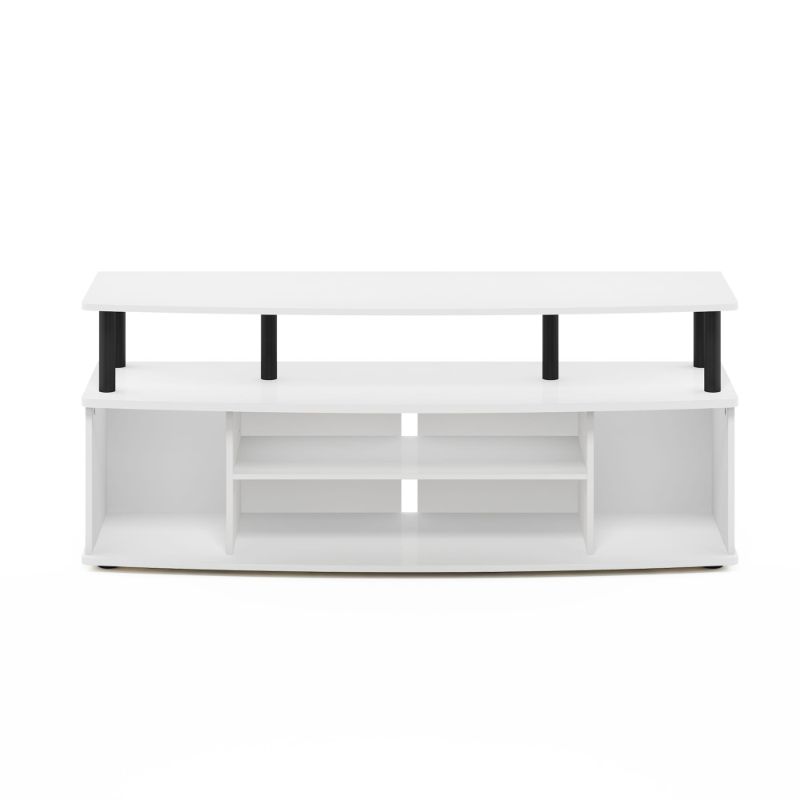 Photo 1 of ***(50LB WEIGHT LIMIT)***
Furinno JAYA Large Entertainment Center Hold up to 55-in TV White/Black