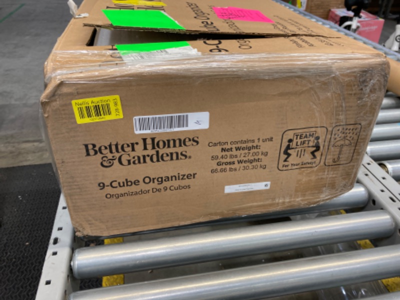 Photo 1 of Better Homes & Gardens 9-Cube Storage Organizer Rustic Gray

