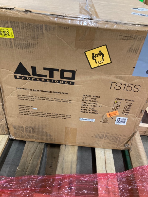 Photo 3 of 2023 Alto Professional TS15SXUS