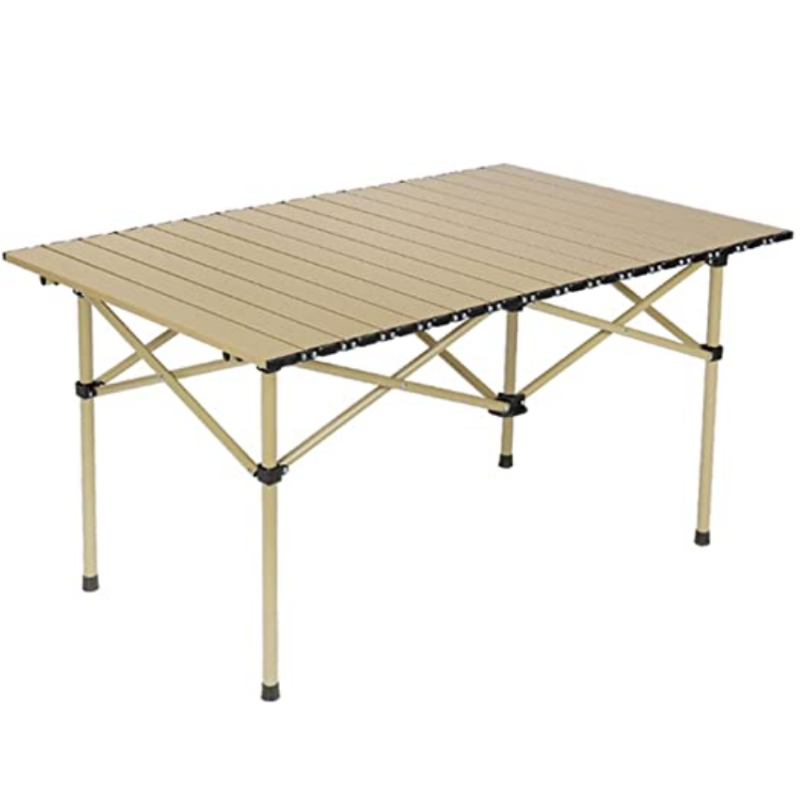 Photo 1 of COWIN Folding Camping Table Portable Lightweight Small Beach Table 37.4x22.4x 19.7 inch Outdoor for Cooking Beach Hiking Travel Fishing BBQ
