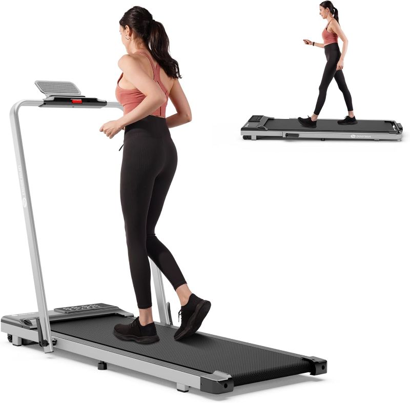 Photo 1 of DeerRun 3 in 1 Folding Treadmill, Walking Pad-Under Desk Treadmill, 3.0HP Quiet Foldable Portable Treadmill, 300 lbs Capacity Treadmills for Home Small Spaces with Remote Control and APP