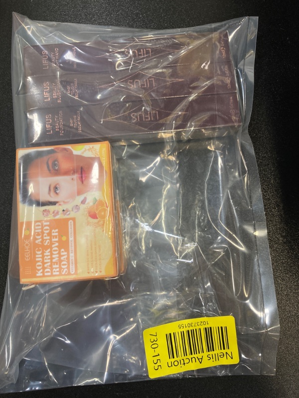 Photo 1 of *** Mixed Bundle *** 2PCS Kojic Acid Soap, Lemon Turmeric Kojic Acid Soap, Turmeric Kojic Acid Soap for Dark Spots, Orange Kojic Acid Soap,Dark Spots for Body | Beauty Wand Makeup Set - Face Liquid Cream Contour Highlighter Bronzer Blush Stick with Cushio