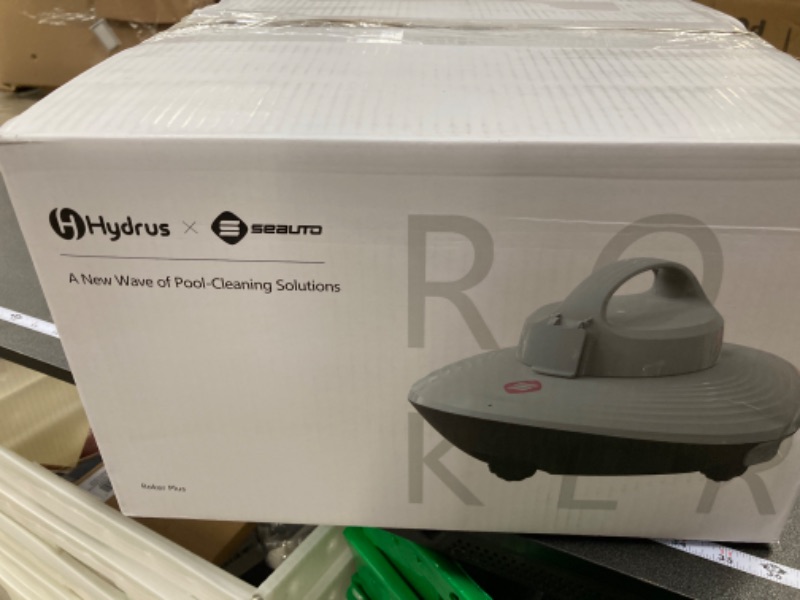 Photo 2 of Hydrus Cordless Pool Vacuum, Robotic Pool Cleaner, Automatic Cleaner Robot Lasts 90 Mins, Powerful Brushless Motor, Self-Parking, Ideal for Above/In-Ground Flat Swimming Pools up to 50 Ft Black