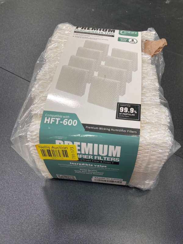 Photo 1 of Humidifier Filter T for Honeywell Top Fill Tower Humidifier HEV615, HEV620, Replacement Parts HFT600T & HFT600PDQ (8 Pack)