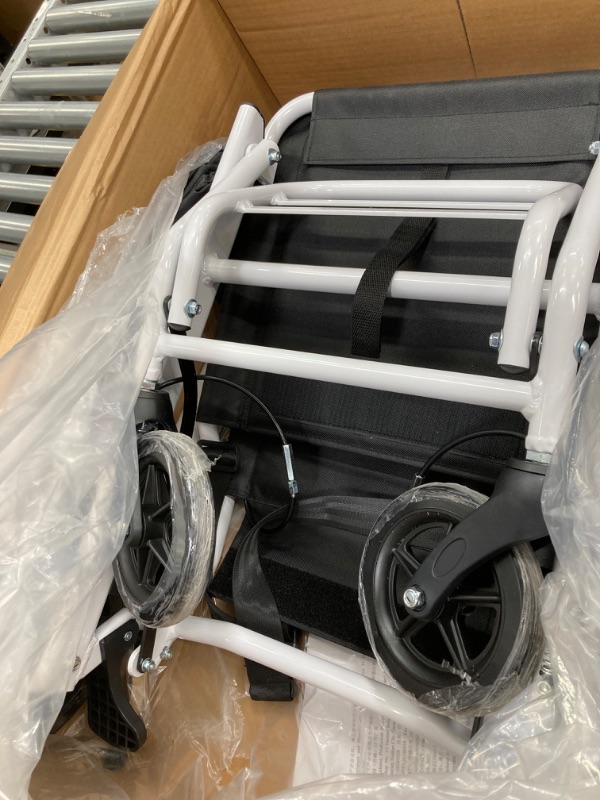 Photo 3 of (only 15lb) Super Lightweight Transport Wheelchair. Easy to Travel, Locking Hand Brakes, User-Friendly, Folding, Portable. for Adults or Child (up to 220lbs)) …