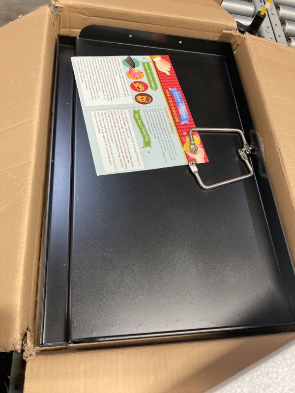 Photo 1 of Uniflasy Nonstick Coating Cooking Griddle for Gas Grill, 25"x16” Universal Griddle Plate Insert for Gas Stove/Charcoal/Electric/Gas Grill Large Flat Griddle Top Plate for Camping Tailgating Grilling 25" x 16”