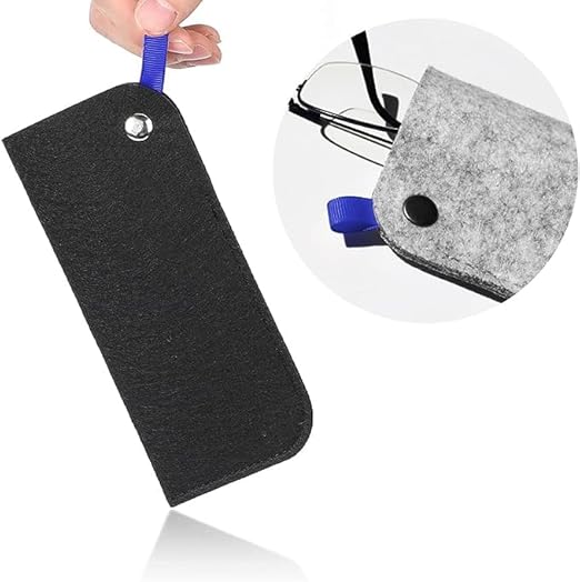 Photo 1 of 7pcs Soft Glasses Case, Felt Slip In Eyeglasses Case Slim Sunglasses Pouch for Women Men