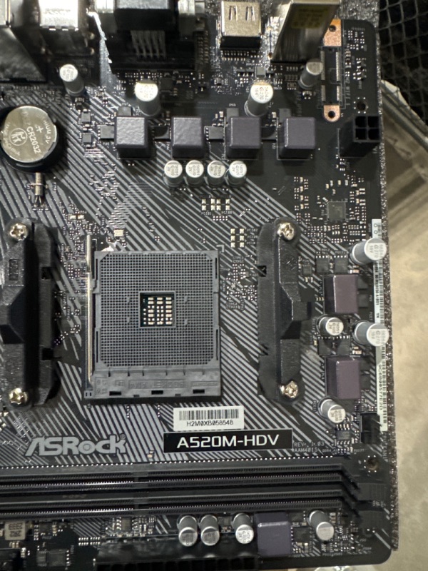 Photo 4 of ASRock A520M-HDV Supports AMD AM4 Socket Ryzen™ 3000, 4000 G-Series and 5000 and 5000 G-Series Desktop Processors Motherboard, 32 GB memory storage