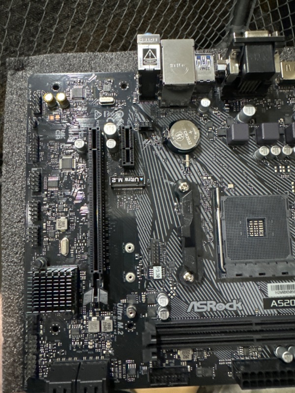 Photo 5 of ASRock A520M-HDV Supports AMD AM4 Socket Ryzen™ 3000, 4000 G-Series and 5000 and 5000 G-Series Desktop Processors Motherboard, 32 GB memory storage