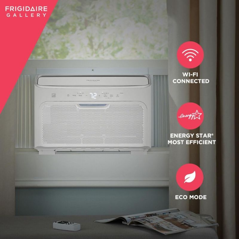 Photo 1 of Frigidaire GHWQ103WC1 Inverter Quiet Temp Room Air Conditioner, 10,000 BTU with Wi-Fi Connected, Energy Star Certified, Easy-to-Clean Washable Filter, in White
