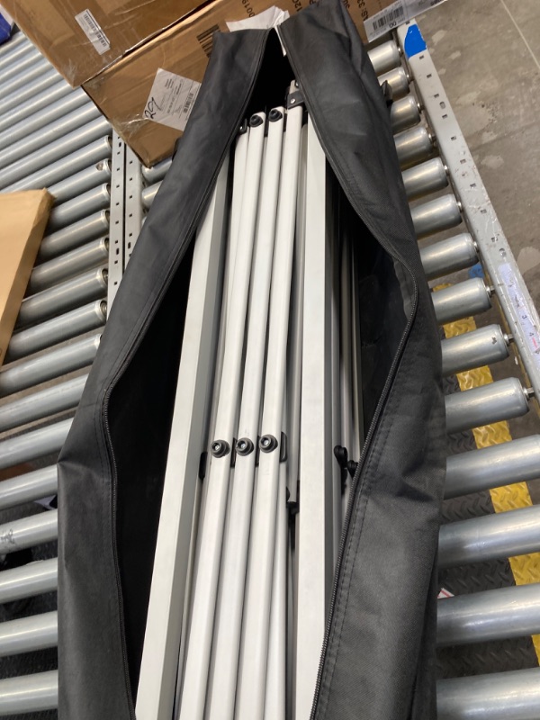 Photo 1 of ** SEE  NOTE ***Summit Living 10x10ft Pop-up Canopy Tent Straight Legs Instant Canopy for Outside with Wheeled Bag - White