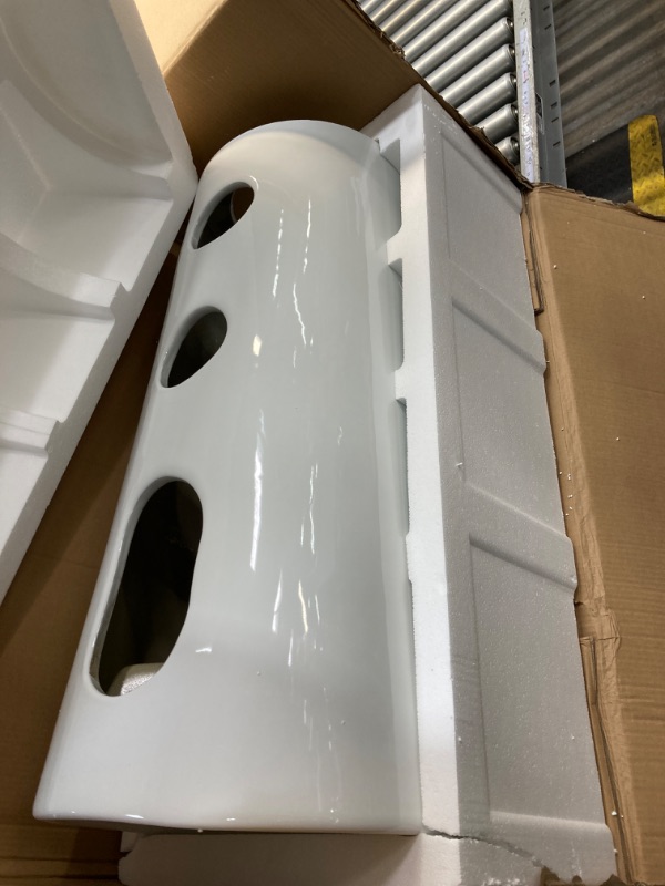 Photo 1 of Swiss Madison Well Made Forever SM-PS307 Monaco Pedestal Sink, Glossy White 15.75" White