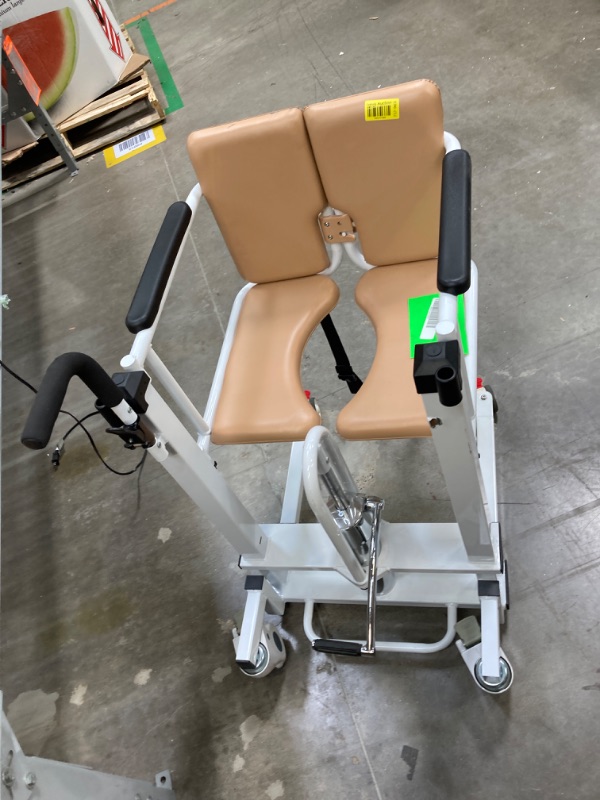 Photo 4 of **** see note ***ARTUDATECH Medical Patient Lift Chair Hydraulic Transferred Mobility Lift Wheelchair 180° Split Seat with Cushion For Adults, Elderly 440 lb Weight Limited Fda Approved