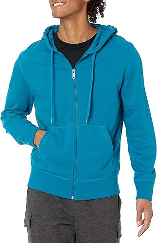 Photo 1 of Amazon Essentials Men's Lightweight French Terry Hooded Sweatshirt, French Blue, XX-Large