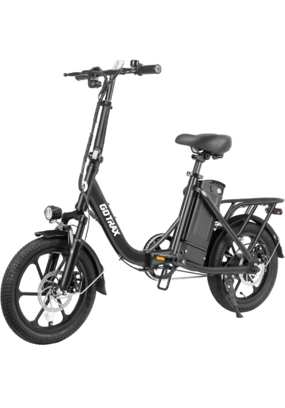 Photo 1 of Limited-time deal: Gotrax NEPHELE 16" Electric Bike, Max 25Miles Range(Pedal-Assist) & Speed 15.5Mph Power by 350W Motor, Folding E-Bike with Removable Battery, Front Suspension and Commuter Electric Bicycle for Adults https://a.co/d/0MTINJu