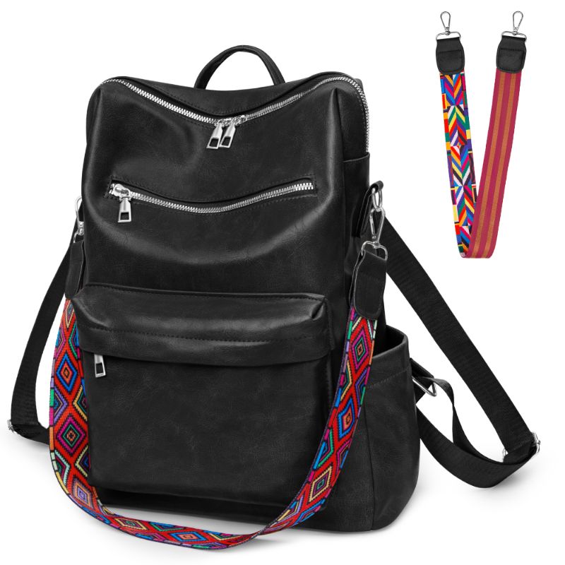 Photo 1 of Chalesta PU Leathe Backpack Bag, Multi Use Backpack for Carrying Fashion and Leisure School