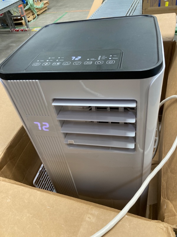 Photo 2 of 12,000 BTU Portable Air Conditioner Cools Up to 500 Sq.Ft, 3-IN-1 Energy Efficient Portable AC Unit with Remote Control & Installation Kits for Large Room, Campervan, Office, Temporary Space