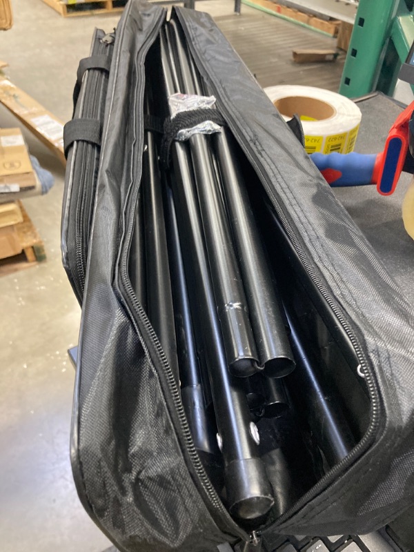 Photo 1 of 2 Pcs Flag Carrying Case Bag Color Guard Flag Bag 59 Inch Teardrop Feather Flag Kit Black Waterproof Oxford Mic Stand Bag Tripod Carrying Case Portable
