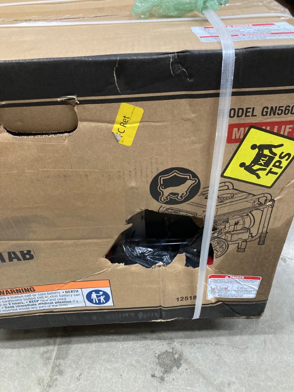 Photo 1 of WEN 5600-Watt Portable Generator, Electric Start, 224cc, Transfer-Switch and RV-Ready with CO Shutdown Sensor (GN5602X)