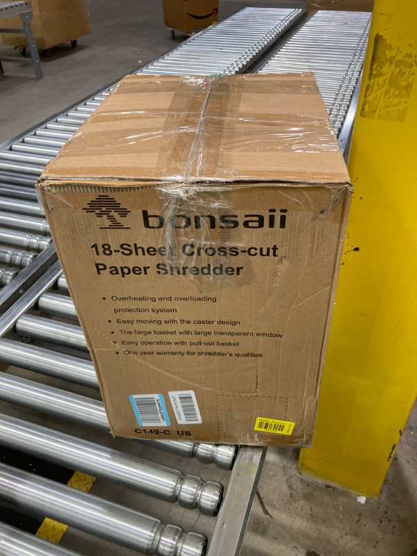Photo 1 of Bonsaii 18-Sheet Heavy Duty EverShred C149-C Cross-Cut Paper and Credit Card Shredder 60 Minutes Running Time
