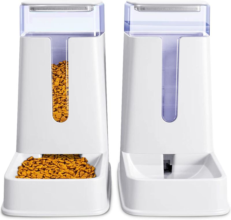 Photo 1 of 
Automatic Cat Feeder and Water Dispenser in Set 2 Packs 1 Gallon for Small Medium Big Dog Pets Puppy Kitten (purple)