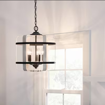 Photo 1 of (2 Pack Bundle) Kichler Gartin 5-Light Weathered Zinc Transitional Drum Pendant Light