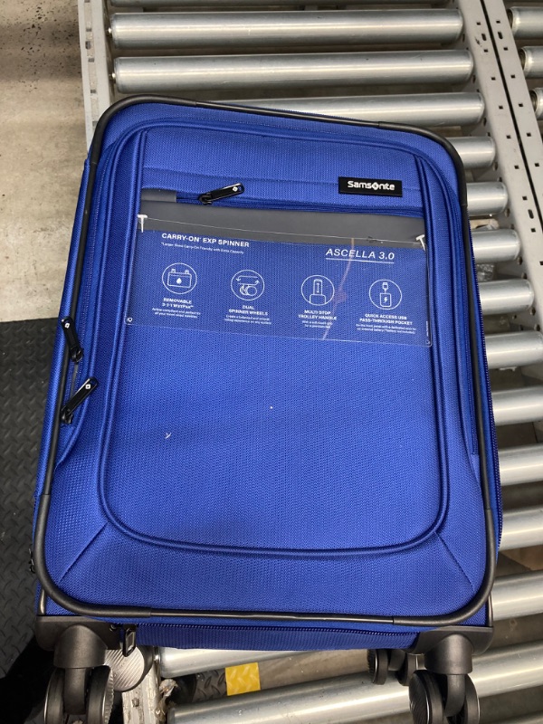 Photo 1 of Samsonite Ascella 3.0 Softside Expandable Luggage with Spinner Wheels, Sapphire Blue, CO EXP CO EXP Spinner Sapphire Blue